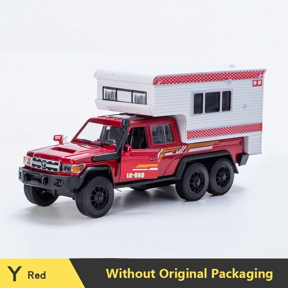 1:32 Scale Diecast RV Model, Classic Pull Back Motorhome Replica, Mini Metal Vehicle for Collection & Gifting