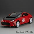 thumbnail image 1 of 1:32 Scale  GR86 Sports Car Model Toy Metal Diecast Pull Back Miniature Vehicle Sound Light Models Collection Gift Boy, 1 of 10