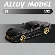 132 Scale GT Sports Car Alloy Diecast Model, High Simulation Metal Vehicle with Sound & Light Effects, Exquisite Mini Auto Replica, Desktop Ornament, Hobby Collection & Premium Gift for Boys and Gir