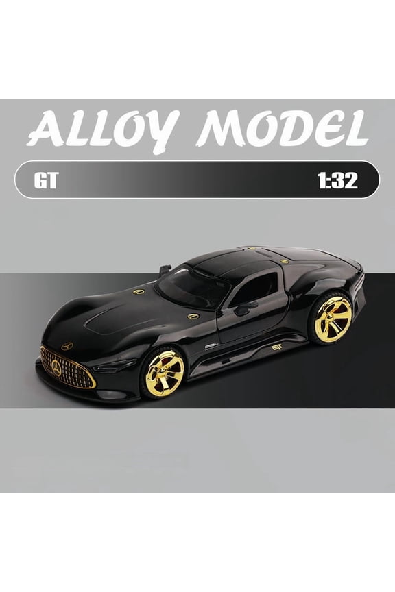 1:32 Scale GT Sports Car Alloy Diecast Model, High Simulation Metal Vehicle with Sound & Light Effects, Exquisite Mini Auto Replica, Desktop Ornament, Hobby Collection & Premium Gift for Boys and Gir