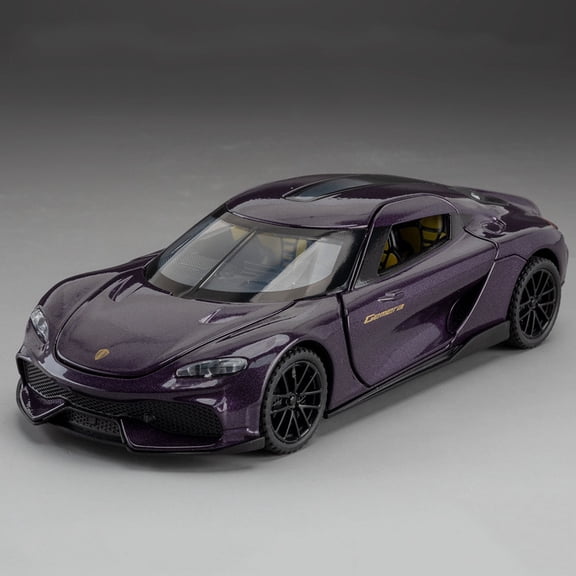 1:32 Scale Miniature Model Car Toys Alloy Diecast Sports Cars 4 Doors Opened Pull Back Ornament Vehicles Boys' Gifts