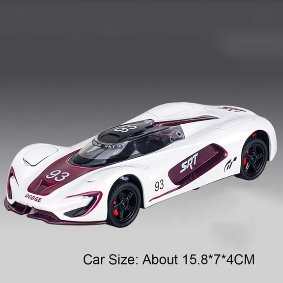 1:32 Scale Hellcat Tomahawk Sports Car Model Toy Metal Body Rubber Tires Supercar Music Light Models for Kids' Edutainment