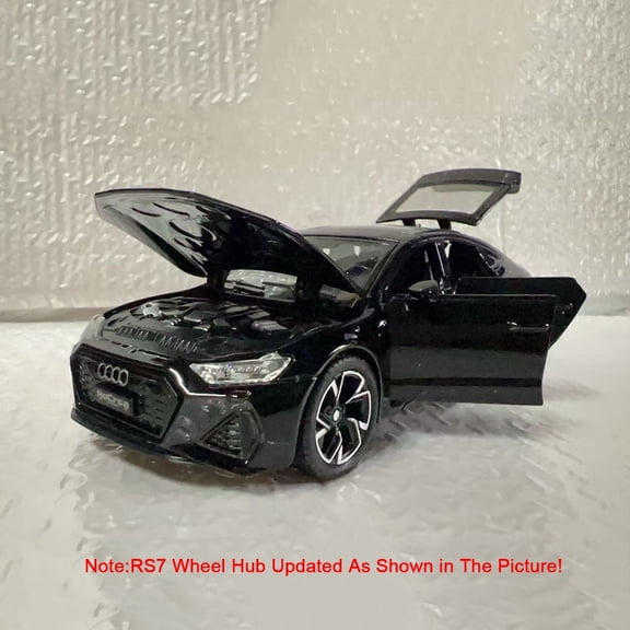 1:32 Scale Modern Sedan Sports Car Model, Alloy Metal Diecast Mini Vehicle, High Simulation Appearance, Simulation Engine Sound & Flashing Light, Pull Back Race Car Toy, Desktop Decoration