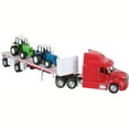 thumbnail image 1 of 1:32 Scale Peterbilt 387 Flatbed Trailer W/ 2 Farm Tractors Diecast and Plastic Model, 1 of 7
