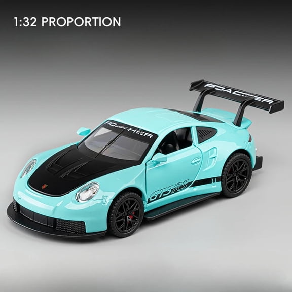 1:32 Scale Pull Back Diecast Alloy Supercar Model with Lights & Sounds, 4 Openable Doors Mini Sports Vehicle Toy, Collectible Display Decor Gift for Kids & Car Hobbyists