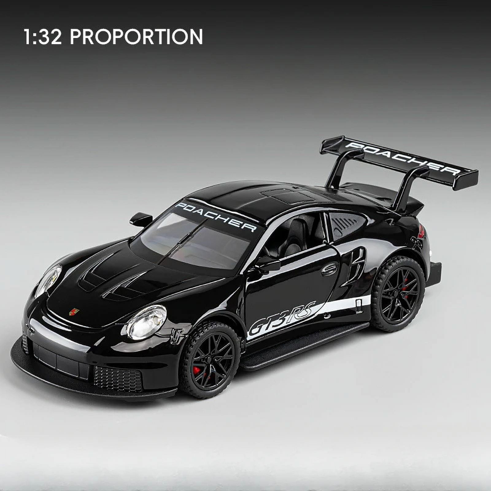 1:32 Scale Pull Back Diecast Alloy Supercar Model with Lights & Sounds ...