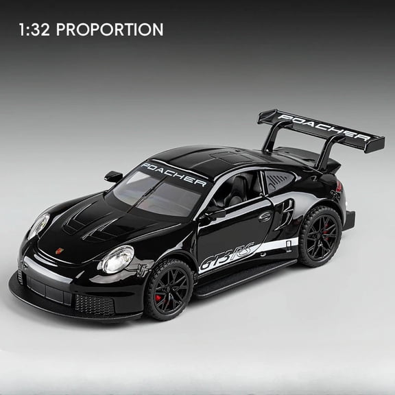 1:32 Scale Pull Back Diecast Alloy Supercar Model with Lights & Sounds, 4 Openable Doors Mini Sports Vehicle Toy, Collectible Display Decor Gift for Kids & Car Hobbyists