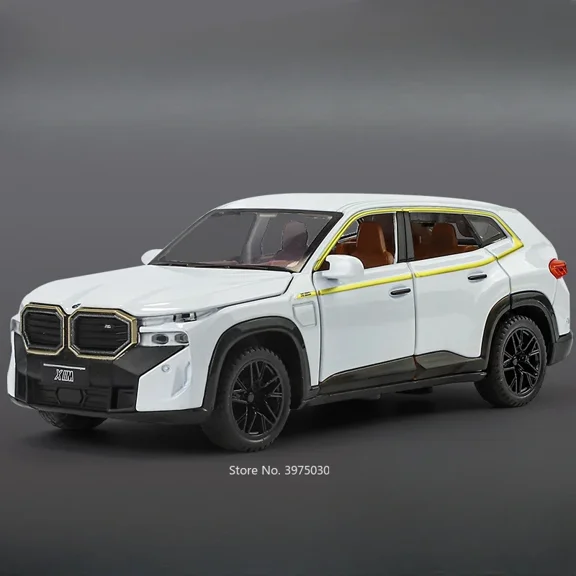 1:32 Scale XM X7 Toys Cars Models Diecast 6 Doors Opened Vehicles with Wheel Pull Back Miniature Cars Boys Collectibles Gifts