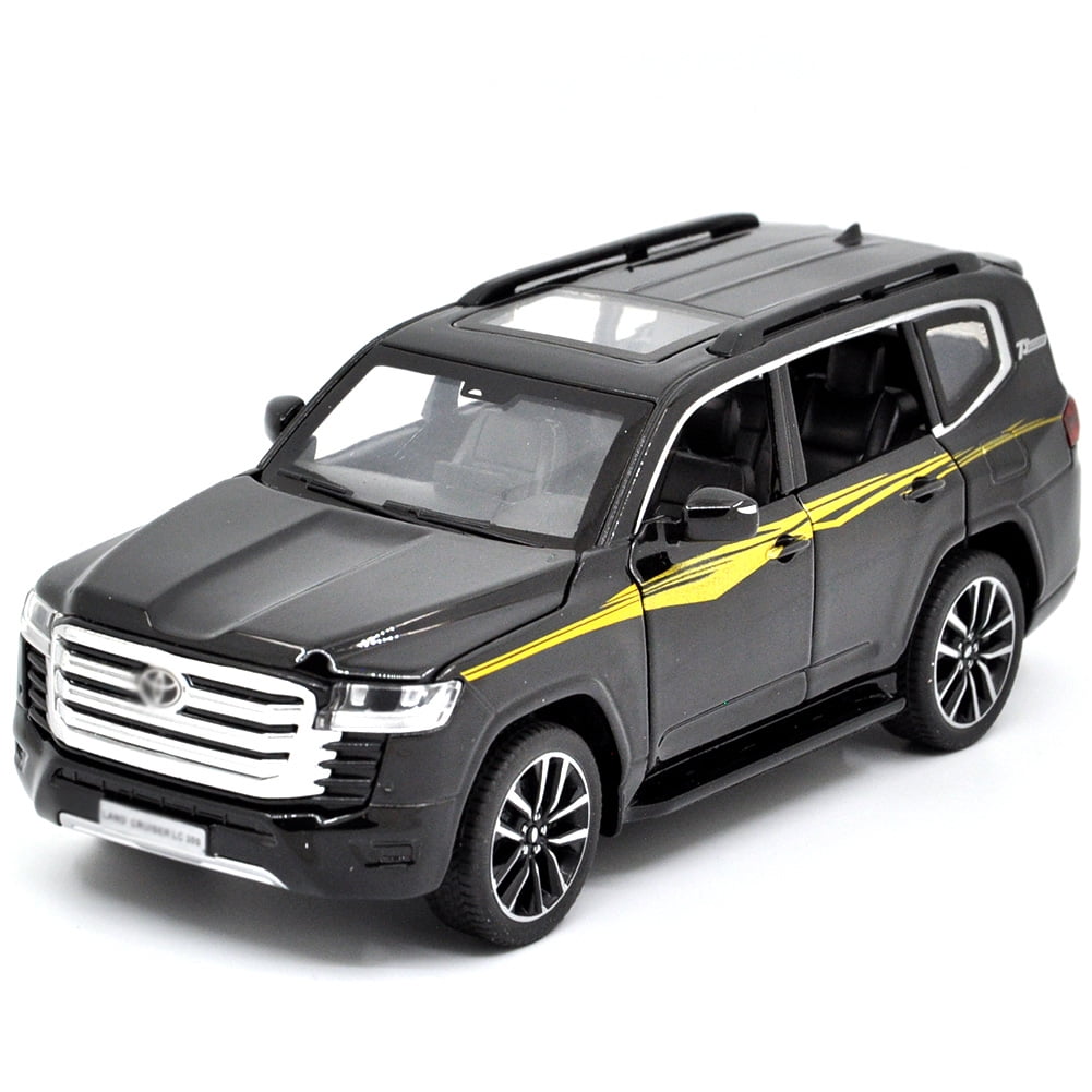 1: 32 Suitable for Toyota Land Cruiser LC300 Alloy Simulation Car Die Casting Model Dynamic Sound and Light Toy Series Collectibles Boy's Birthday Gift