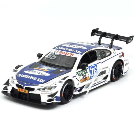 1: 32 Suitable for BMW M4 DTM Alloy Simulation Car Die Casting Model Dynamic Sound and Light Toy Series Collectibles Boy Birthday Gift