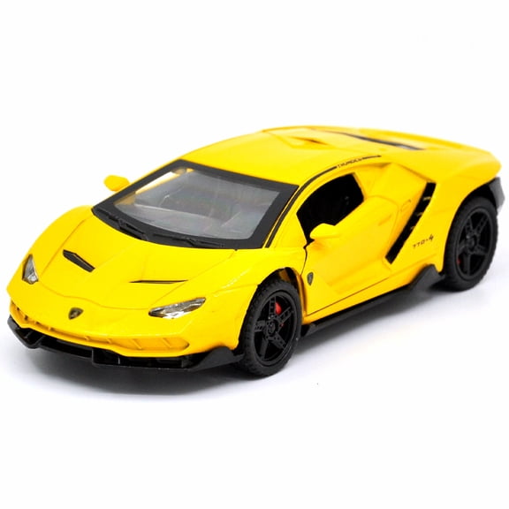 1: 32 Suitable for Lamborghini LP770-4 Alloy Simulation Car Die Casting Model Dynamic Sound and Light Toy Series Collectibles Boy's Birthday Gift