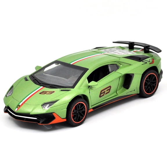 1: 32 Suitable for Lamborghini LP780-4 sports car model high simulation toy alloy die-casting boy birthday gift