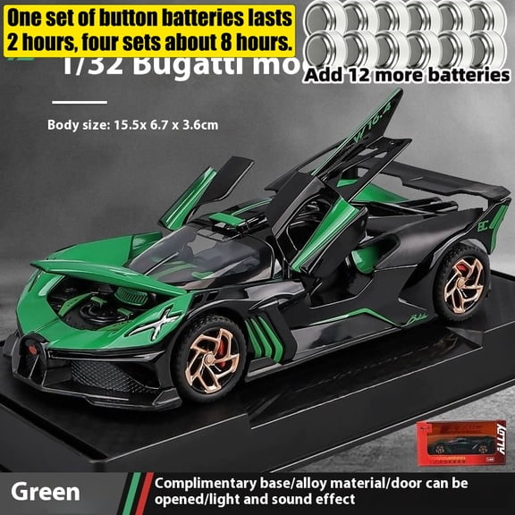 1:32  Super Sports Car Diecast Model Car Alloy Metal Classic Collections Hobby Display Ornaments Trendy Toy Friend