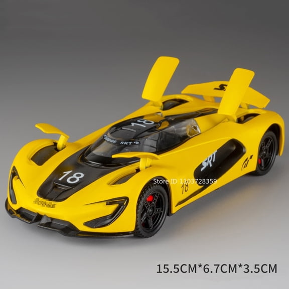 1:32 Supercar Hellcat Model Toys Alloy Diecast Sound Light Doors Opened Pull Back Exquisite Sports Cars for Kids Gifts