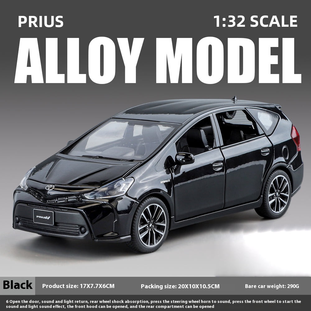 1:32 TOYOTA PRIUS Alloy Car Toy Diecast Metal Model Sound & Light Toy Computer Desktop Decorative Ornaments Children Toys Gifts