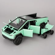 132 Pickup Truck Toy Cars, Diecast Pull Back Model Cars, Collection Vehicles, Kids Toy for Aged 3 and up, Gift Green
