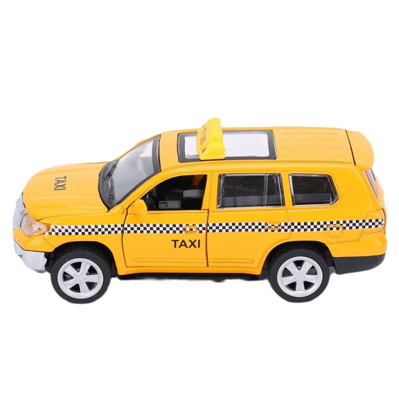 1:32 Toy Car Alloy Taxi Model Simulation Sound Light Cab Model Pull Back Child Gifts