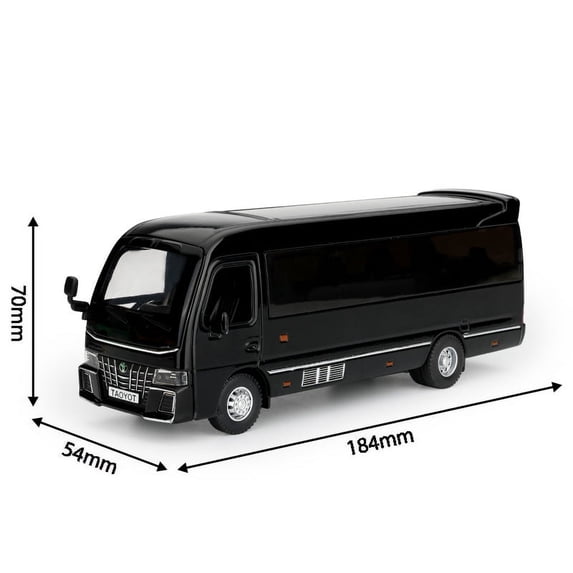 1:32 Toyota Coaster Luxury Business Car Alloy Metal Diecast Model Car Interior Cars Ornaments Computer Desktop Ornaments Gift