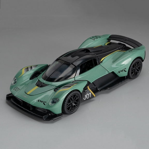1:32 Valkyrie Vulcan Alloy Sports Car Model Toy Diecast Metal Door Opened Sound Light Pull Back Miniature Car Boy Christmas Gift