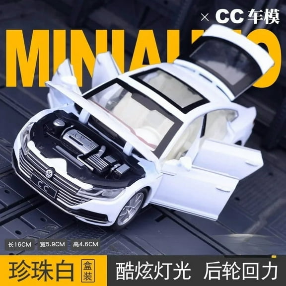 1:32 Volkswagen CC arteon Car Model Alloy Car Die Cast Toy Car Model Pull Back Children's Toy Collectibles Christmas gift