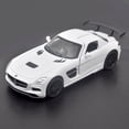 thumbnail image 1 of 1: 32 is suitable for Mercedes AMG SLS die-casting metal alloy models, car sound and light pull-back series children's toy gifts, 1 of 3