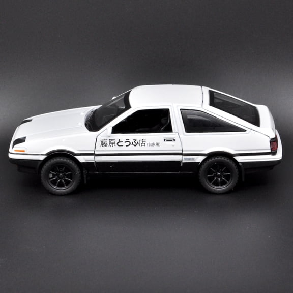 The 1:32 scale is suitable for Toyota AE86 alloy die-cast car models, equipped with openable doors, lights, sound and spring-back function. Boys' toy cars, children's birthday gift toy cars.