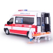 1: 32 simulation alloy ambulance model metal toy car collection ornament