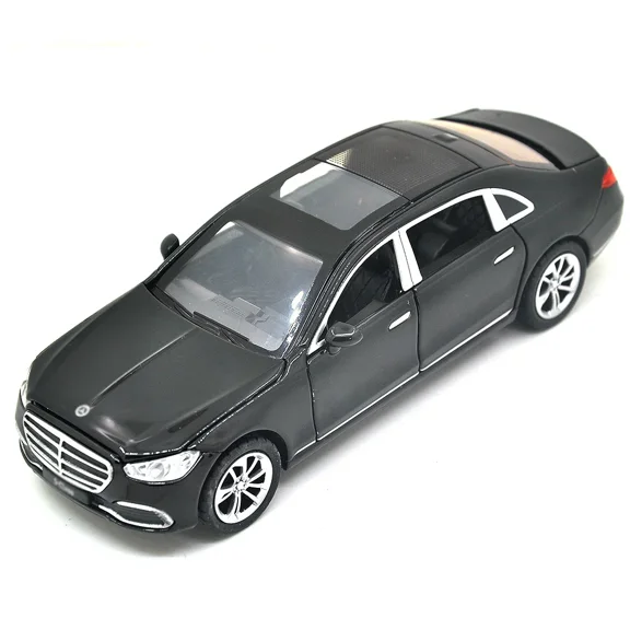 1/32 suitable for Mercedes Benz S400L die-casting metal alloy model car sound and light pull-back series children's toy gifts