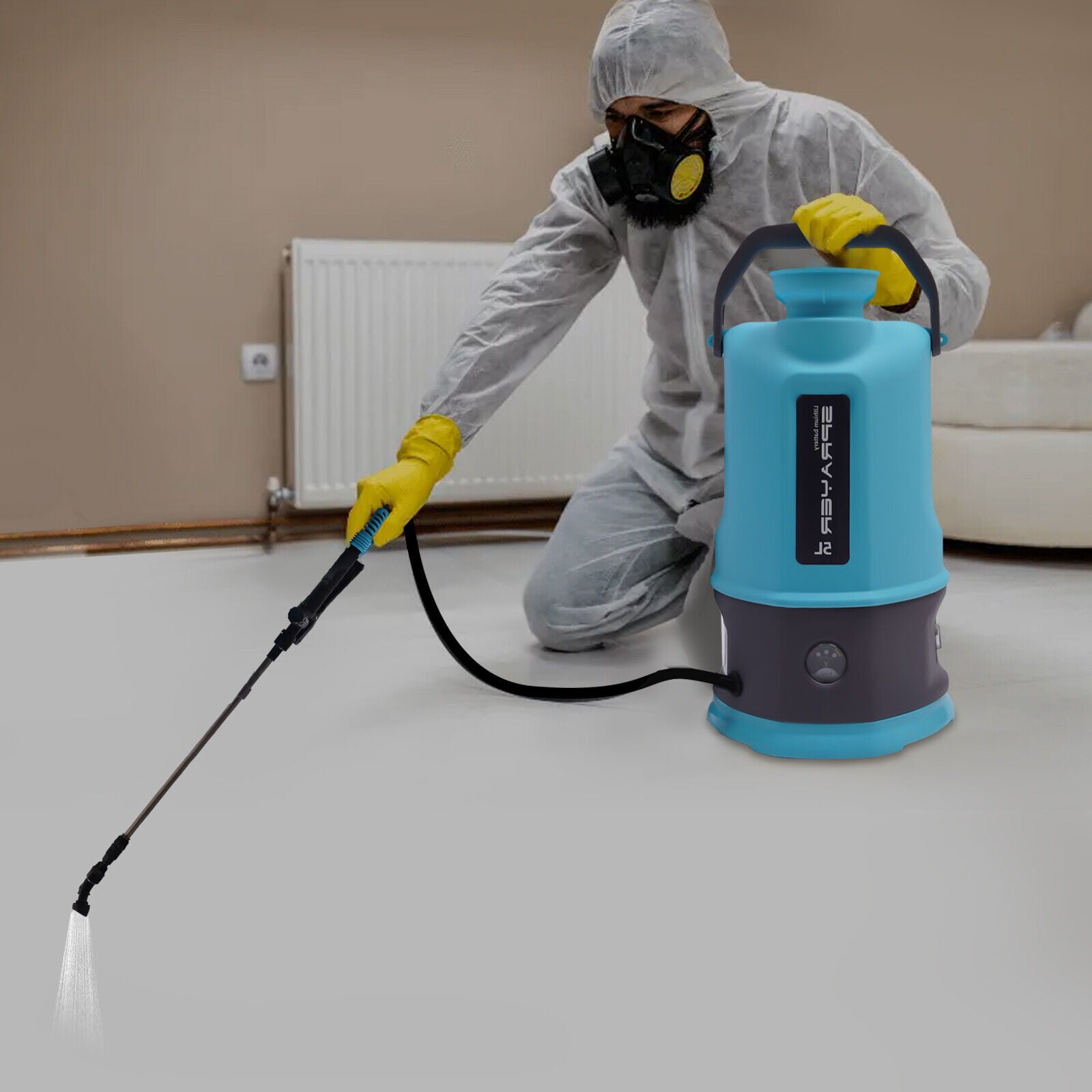 Sprayerr 1.32Gallon/5L Battery Powered Garden Sprayer Adjustable Sprayer Wand 2 ...