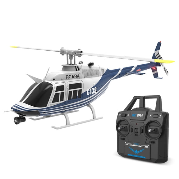 1/33 C138 RC Helicopter, 2.4GHz 6CH RC Helicopter Model with Altitude Hold, 6-Axis Gyro Stability & One-Key Takeoff/Landing, Remote Control Helicopters for Beginners & Adults, RTF