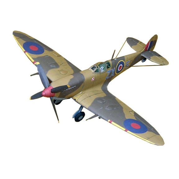 1/33 Supermarine Spitfire Fighter Paper Model Military Airplane Unassembled Gift