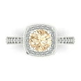 thumbnail image 1 of Clara Pucci 14K White Gold 1.33ct Morganite Solitaire with Accents Ring, 1 of 8