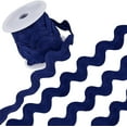 thumbnail image 1 of 1.34 Inch Giant Rick Rack Trim Jumbo RIC Rac Ribbon Huge Rick Rack 10 Yards Christmas Zig Zag Wave Bending Fringe Trim Woven Fabric S Shaped Lace for Sewing Crafts, 1 of 8
