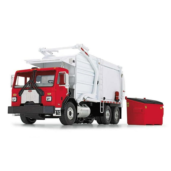 1/34 Red & White Peterbilt Model 520 with Wittke Front Loader & Dumpster 10-4335