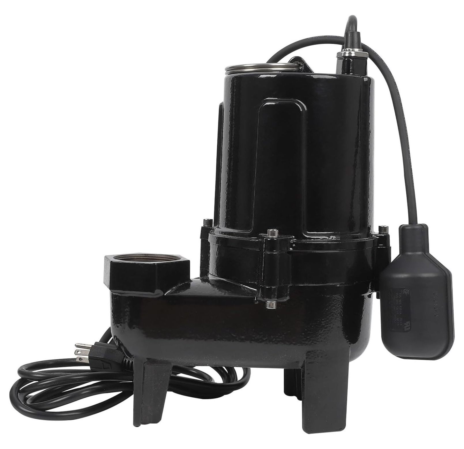 1.34HP Submersible Water Sump Pump, Cast Iron Pump Sump With Automatic