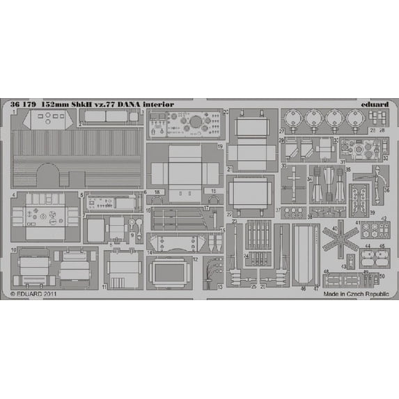 1/35 Armor- 152mm ShkH vz 77 Dana Interior for HBO