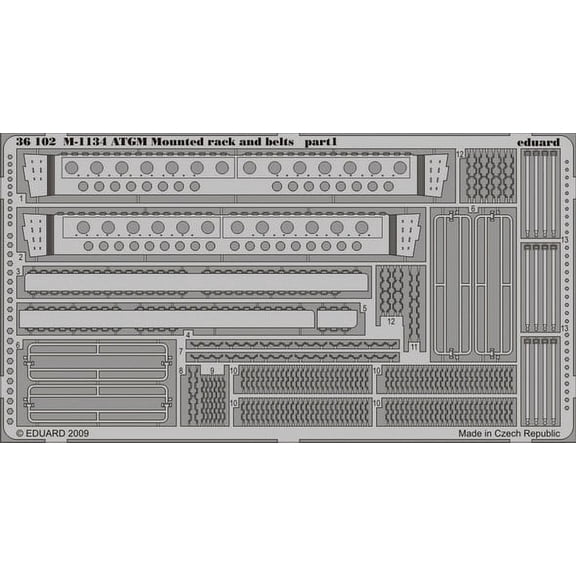 1/35 Armor- M1134 ATGM Mounted Racks & Belts for AFV