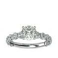 thumbnail image 1 of Diamond-Capitals 1.35 Ct Round Cut Luxurious Solitaire Natural Diamond (F-G/VS1) Wedding Ring for her Solid 14K White Gold Size 10.5, 1 of 8
