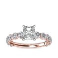 thumbnail image 1 of 1.35 Carat Excellent Radiant Cut Natural Diamond Solitaire with Accents Beautiful Ring for Women Solid 18K Rose Gold Size 11.5, 1 of 6