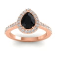 thumbnail image 1 of 1.35 Carat Natural Diamond Black Onyx Gemstone New Wedding Ring for Ladies Solid 18K Rose Gold Size 10.5 by Diamond-Capitals, 1 of 8