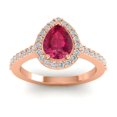 thumbnail image 1 of 1.35 Carat Natural Diamond Red Ruby Gemstone Wonderful Engagement Ring for Women Solid 14K Rose Gold Size 11.5 by Diamond-Capitals, 1 of 8