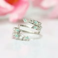 thumbnail image 1 of 1.35 Ct Marquise & Round Cut Opal Diamond Ring Wrap Enhancer- Unique Leaf Floral Wedding Ring, 1 of 5
