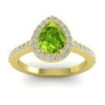 thumbnail image 1 of 1.35 Ct Natural Diamond Peridot Gemstone New Anniversary Ring for Women Solid 18K Yellow Gold Size 8 by Diamond-Capitals, 1 of 8