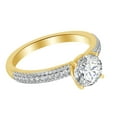 thumbnail image 1 of AFFY 1.35 Ct White Natural Diamond Engagement Ring in 14k Yellow Gold Ring Size - 8.5, 1 of 1