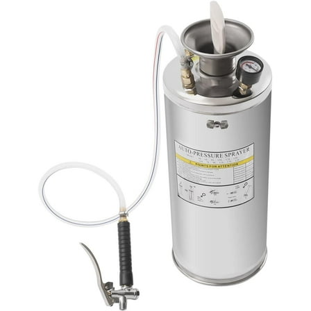 1.35 Gallon Battery Powered Sprayer,Backpack Pump Weed Sprayer for Garden with 2 Mist Nozzles, Rechargeable Handle, Retractable Wand,Adjustable Shoulder Strap (1.5 Gallon Sprayer Sliver)