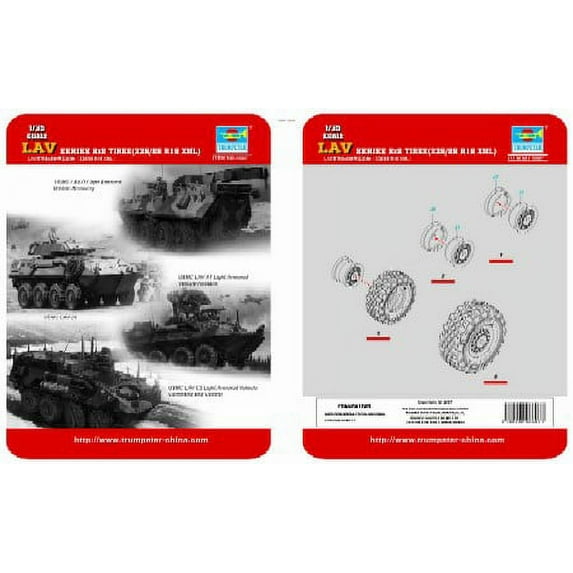 1/35 LAV Series 8x8 Tire Set 325/85/R16 XML (8)