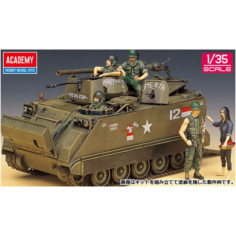 Maquette 1/35 Academy M113A1 Vietnam – APC Militaire, Kit Plastique Détaillé