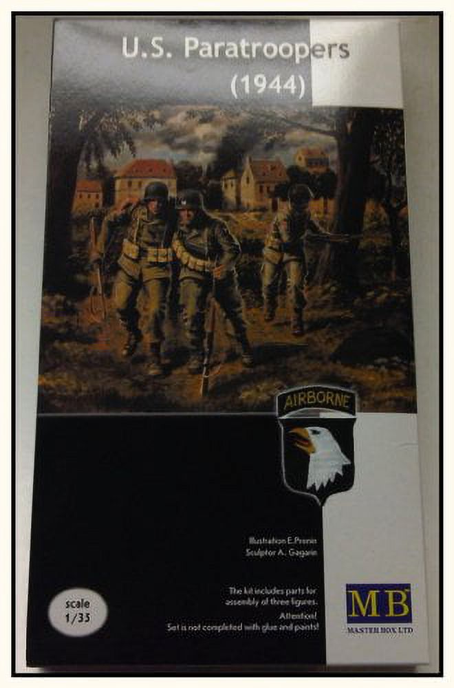 Master Box U.S. Infantry July 1944 Wounded 1/35 Scale Model Kit - Plastic Soldiers Unassembled