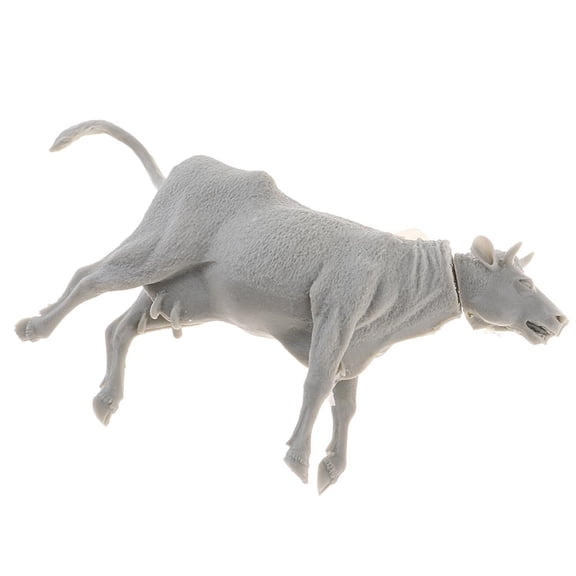 1:35 Mini Cow Model Sculpture Action Figure for Farm Landscape Building Accessory
