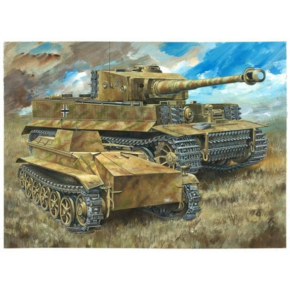 1/35 Pz.Kpfw.VI Ausf.E Tiger I Mid Production Remote Controller mit Borgward Ausf.A Heavy Demolition Vehicle s.Pz.Abt.508, C Company